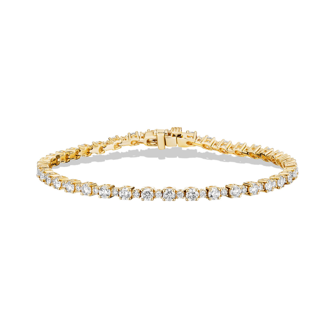 Yellow Gold Tennis Bracelet image number 0